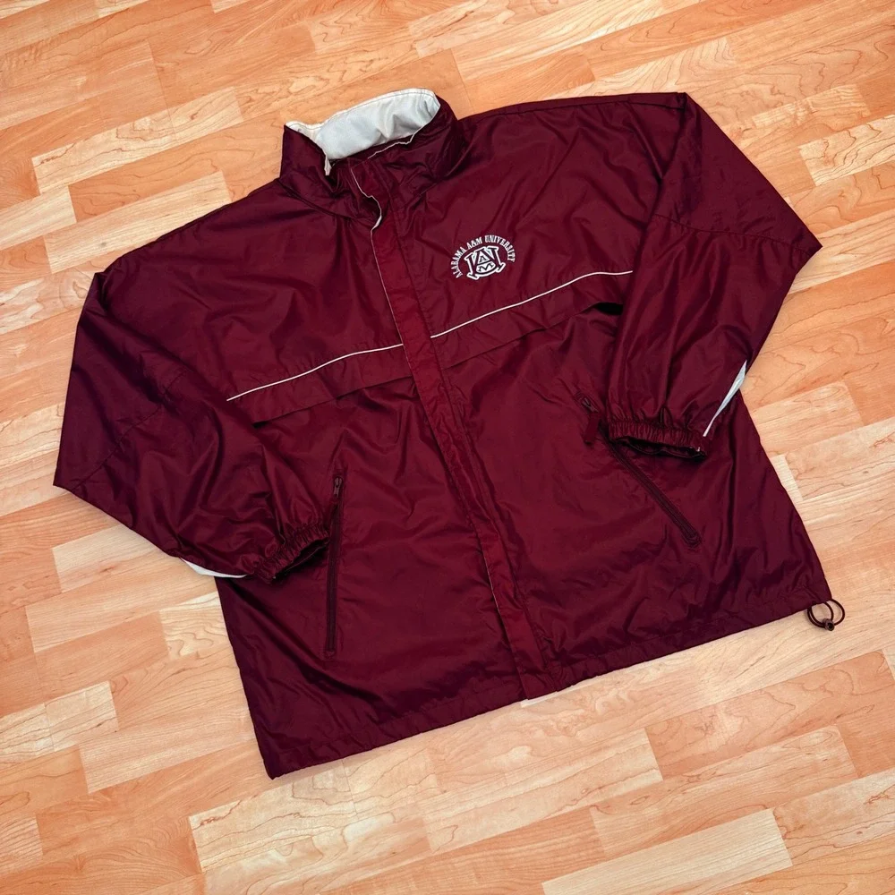 BT Player Alabama A&M University Windbreaker Jacket Maroon Mens XXL